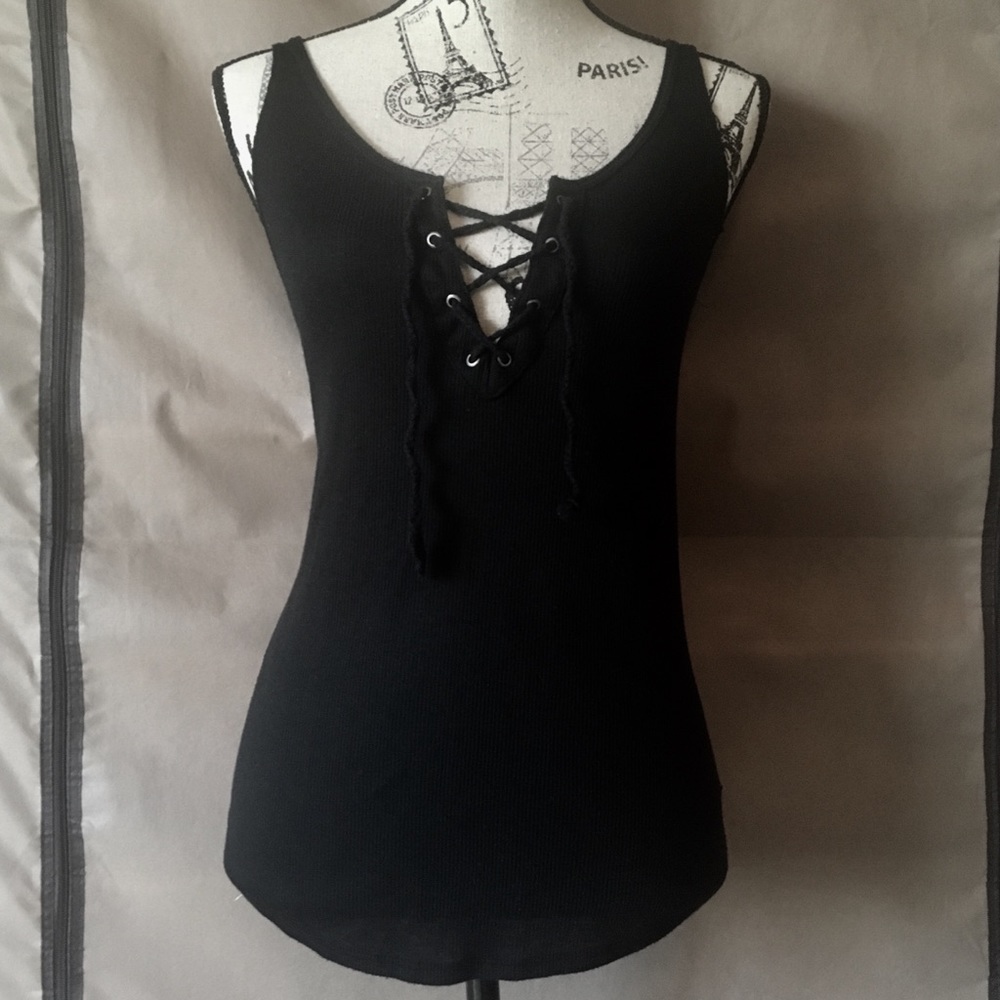 A&F Essentials Tank Top, Black